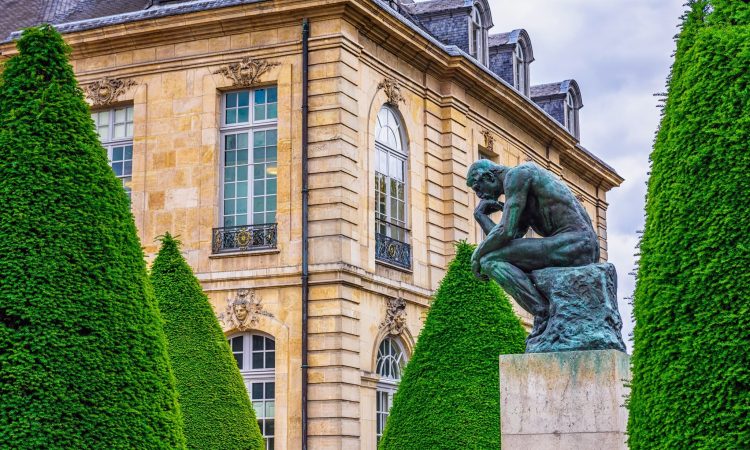 The Thinker (Le Penseur) 1880—1882 - bronze sculpture by Auguste Rodin, Paris. France